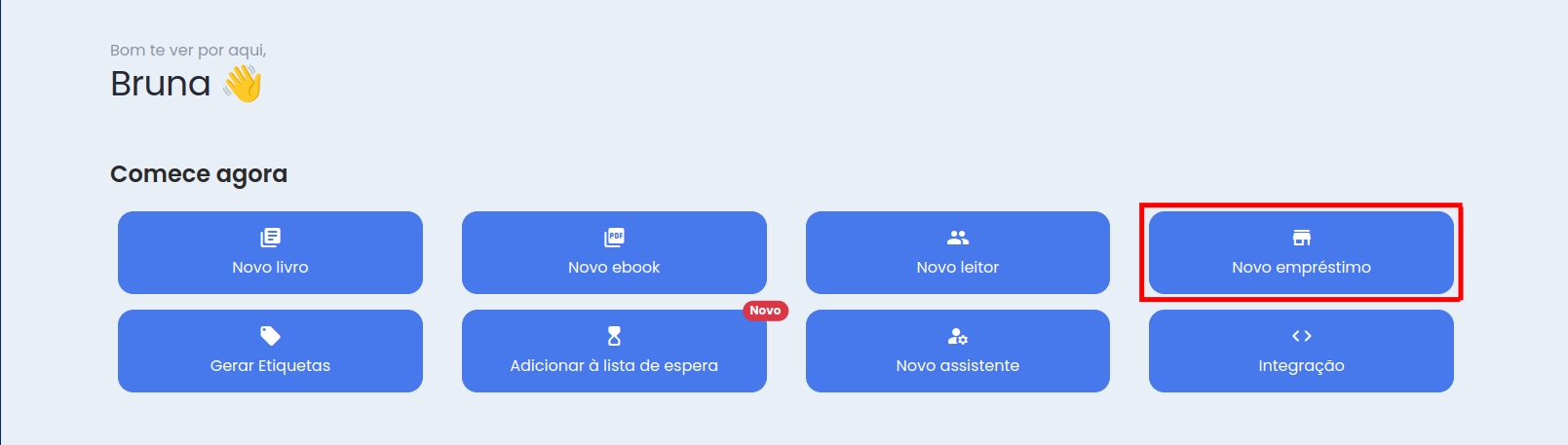 Cadastrar empréstimo